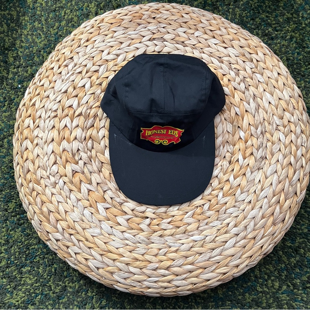 Honest Ed's Vintage Black Cap (OS)